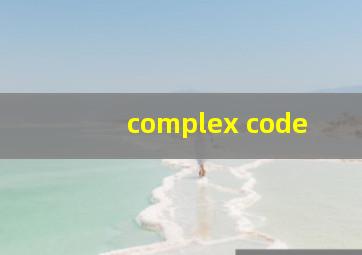 complex code